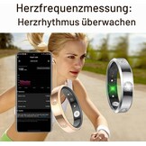 Smart Ring Fitness Tracker Zilver - Hartslag, Slaap, Sportmodi (34% Korting)