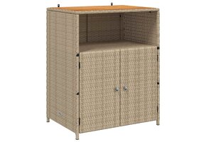 VidaXL Kast met Plank Beige 70x50x87cm Polyester & Rattan - 66% Korting