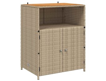 Beige Rattan Kast met Plank 70x50x87 cm - 54% Korting!
