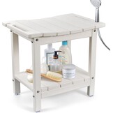 Douchebankje Teakhout 40x30x42,5 cm - Waterafstotend & Massief A-klasse