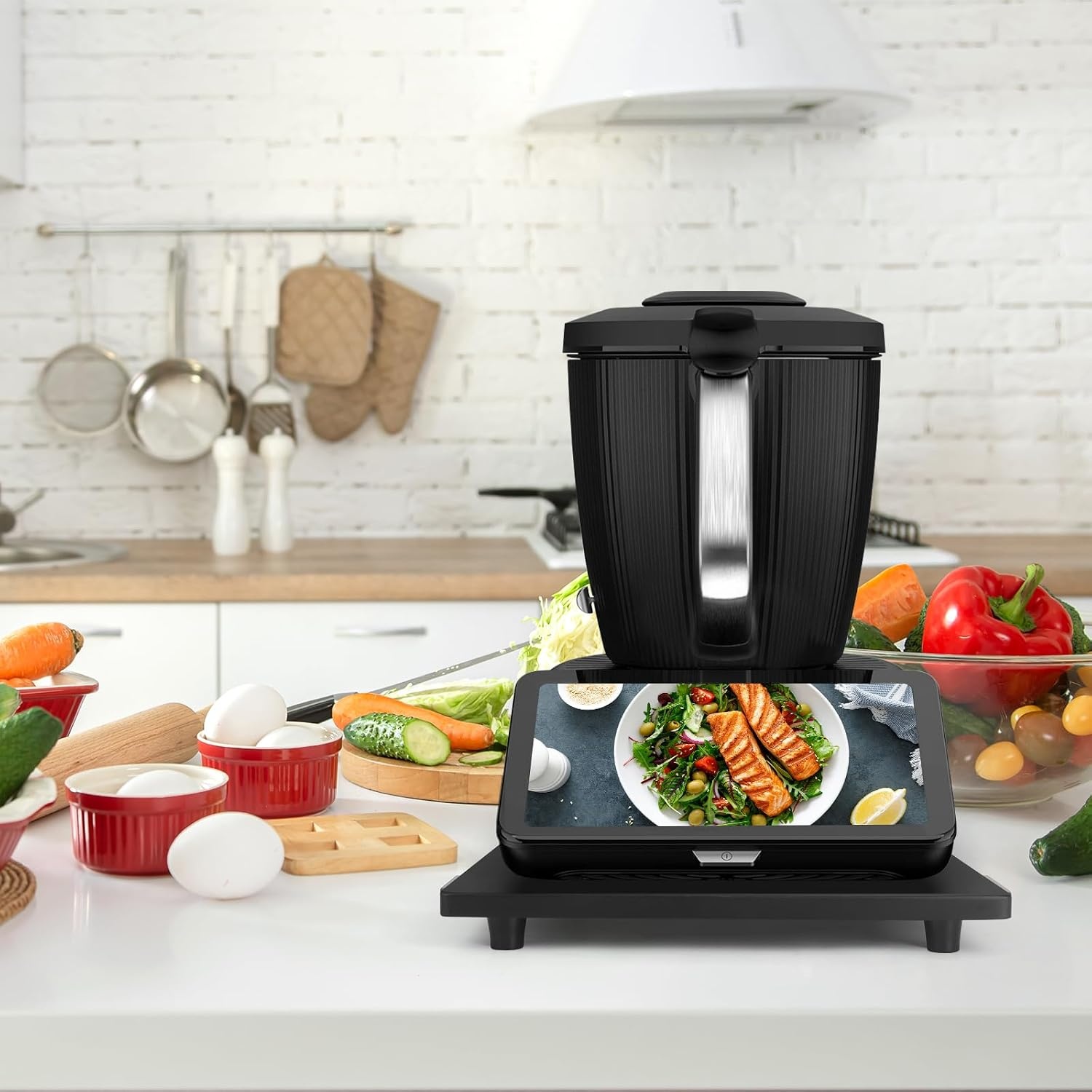 Bamboe Glijplank met Wielen voor Thermomix TM7 | 32% Korting