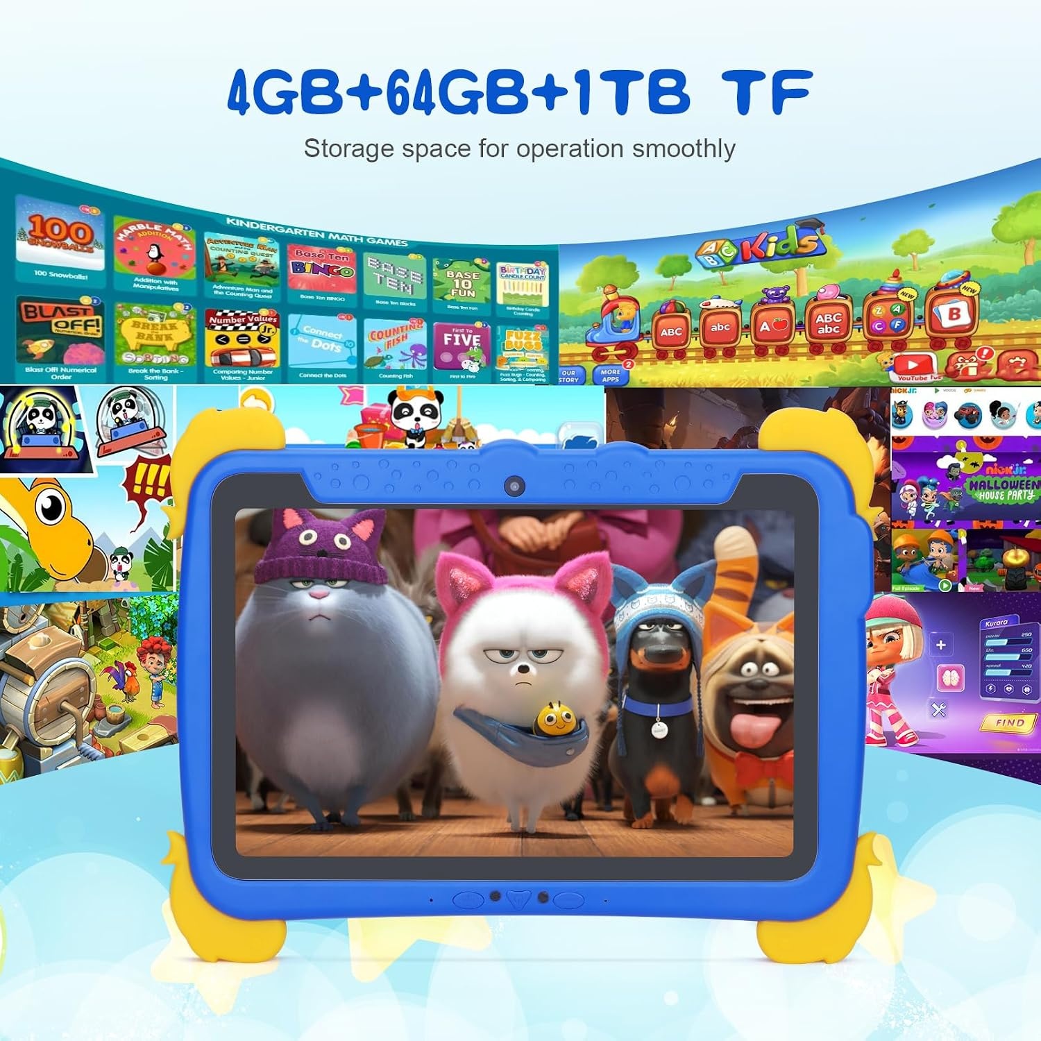 Kindertablet Blauw 10,1" FHD - 33% Korting!