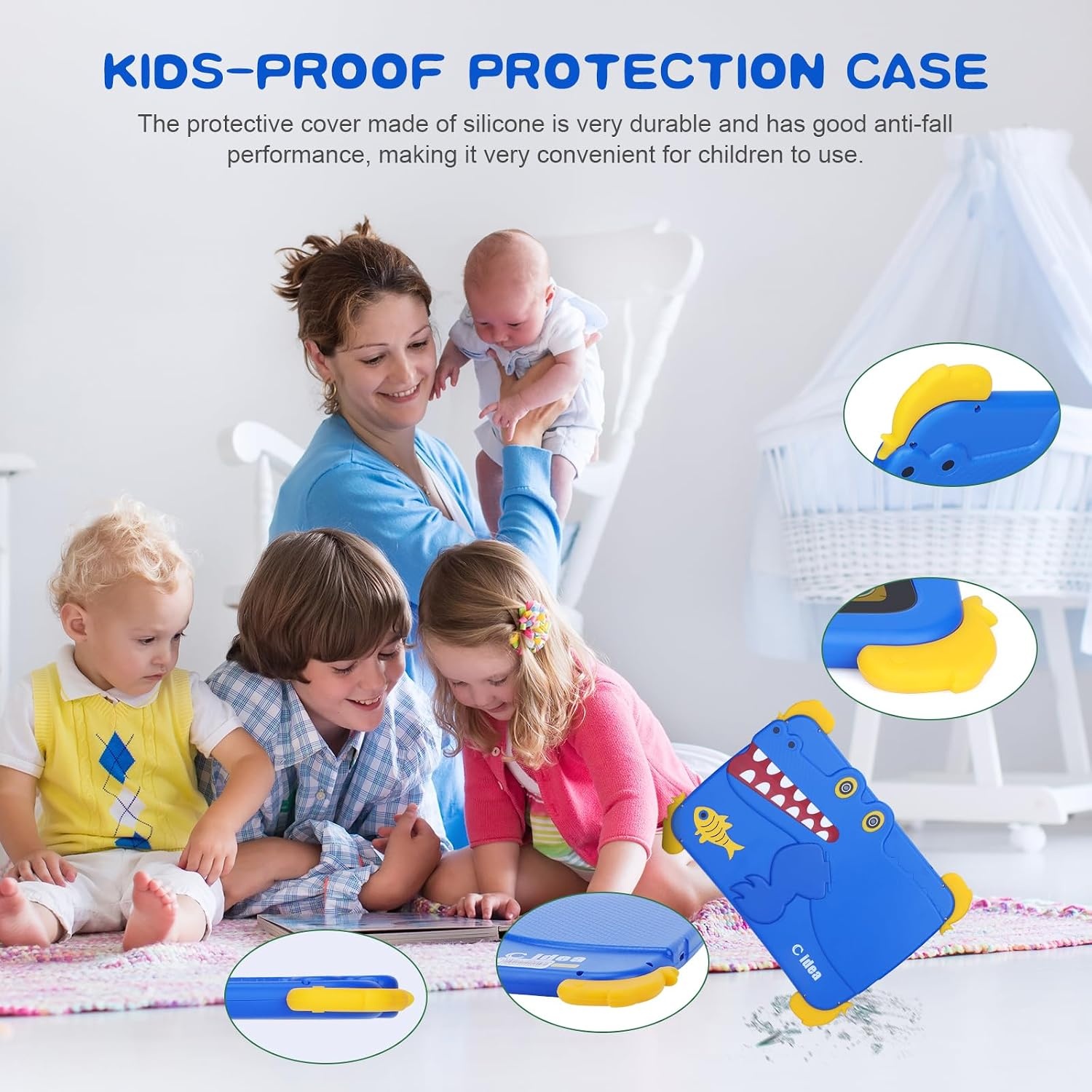 Kindertablet Blauw 10,1" FHD - 33% Korting!