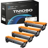 4x Zwarte Toner Cartridge Compatibel met Brother TN-1050 - 32% Korting