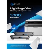 4x Zwarte Toner Cartridge Compatibel met Brother TN-1050 - 32% Korting