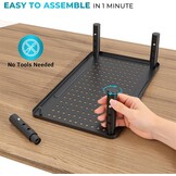 Ergonomische Monitor Standaard - Zwart Metaal (45% Korting)