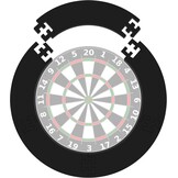 Dartbord Surround Zwart - Muurbescherming met 32% Korting