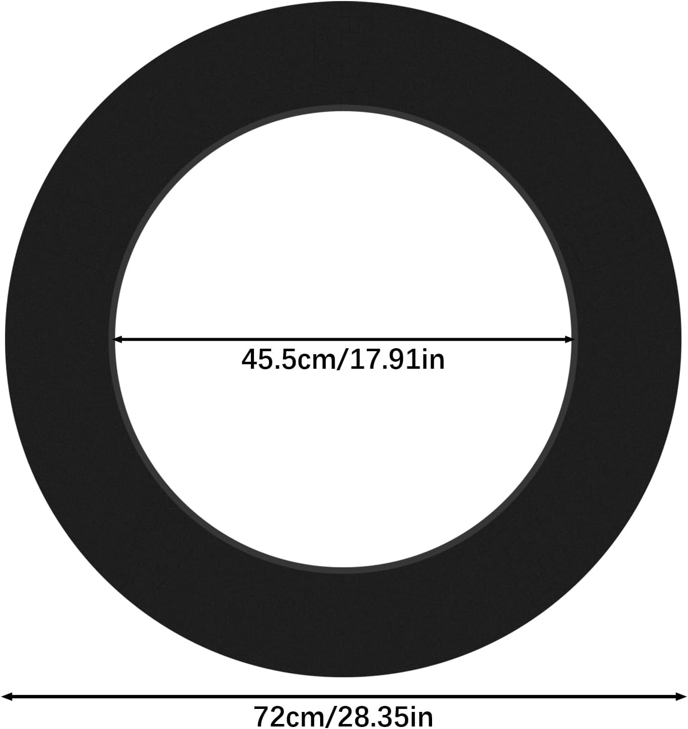 Dartbord Surround Zwart - Muurbescherming met 32% Korting