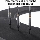 Dartbord Surround Zwart - Muurbescherming met 32% Korting