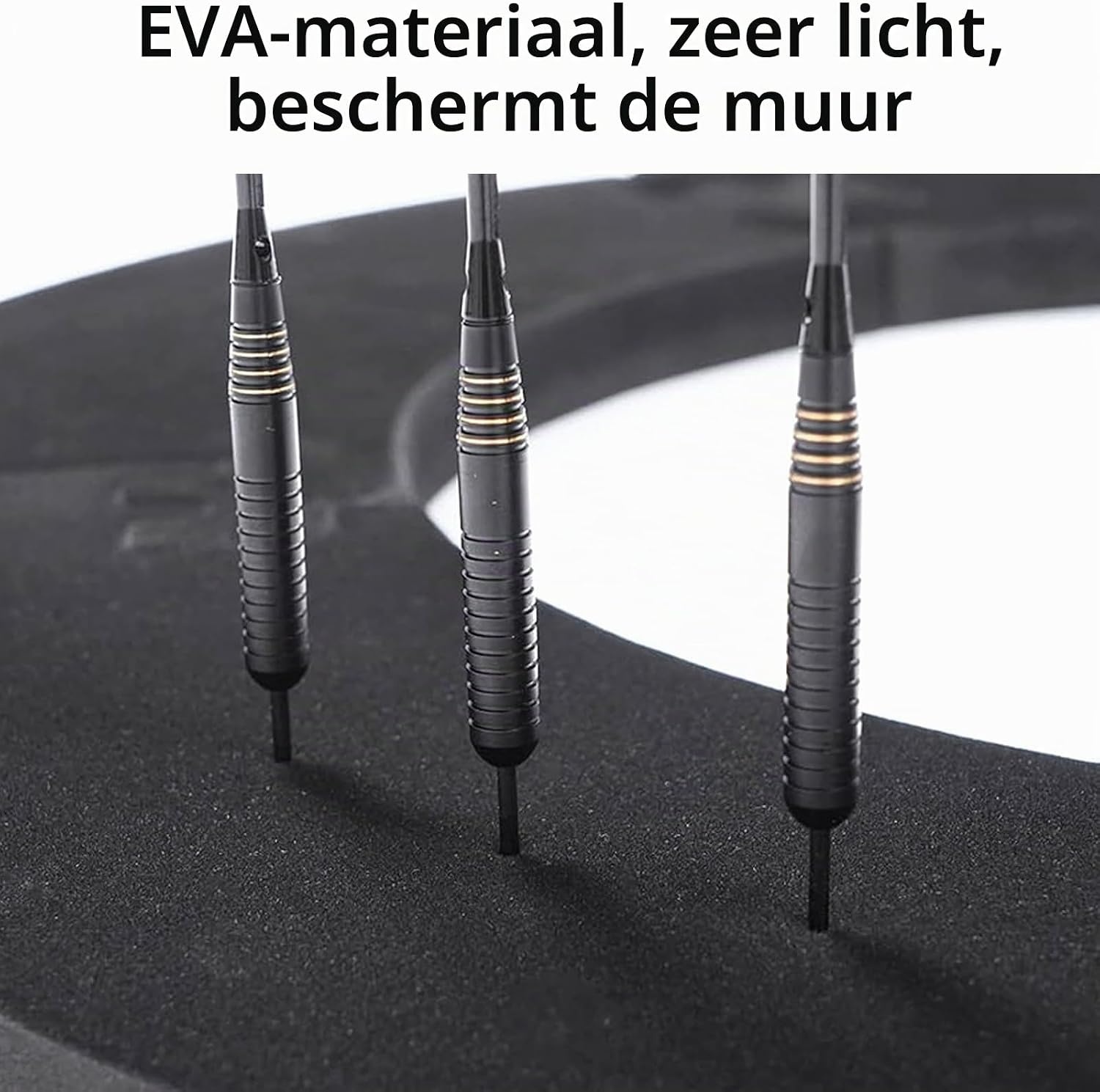 Dartbord Surround Zwart - Muurbescherming met 32% Korting