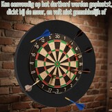 Dartbord Surround Zwart - Muurbescherming met 32% Korting