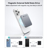 Externe SSD 1TB 2000MB/s | Magnetisch, voor iPhone, PS5, Laptop | 29% Korting