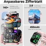 Roze Smartwatch met HD Display & Bellen - 33% Korting