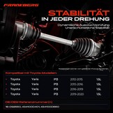 Aandrijfas Rechts voor Toyota Yaris 1.5L CVT (2012-2024) - 34% Korting