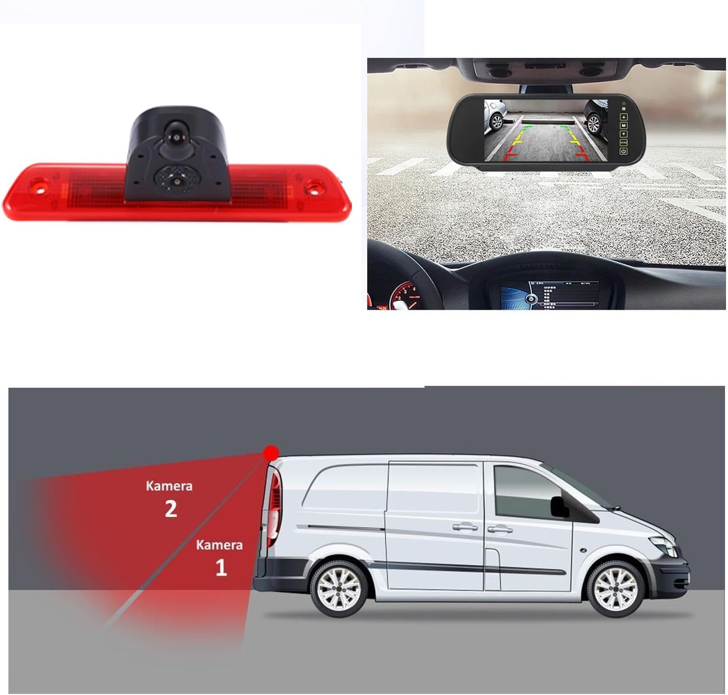 Achteruitrijcamera Set voor Fiat Scudo 2007-2016 met 7" Monitor (34% Korting)