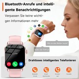 Smartwatch Roze 33% Korting: EKG, Bloeddruk, 2.0" Scherm