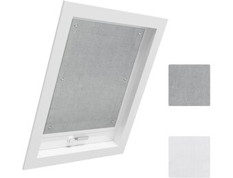 Verduisterend Dakraamrolgordijn Grijs 48x93 cm - 37% Korting - Boorvrij
