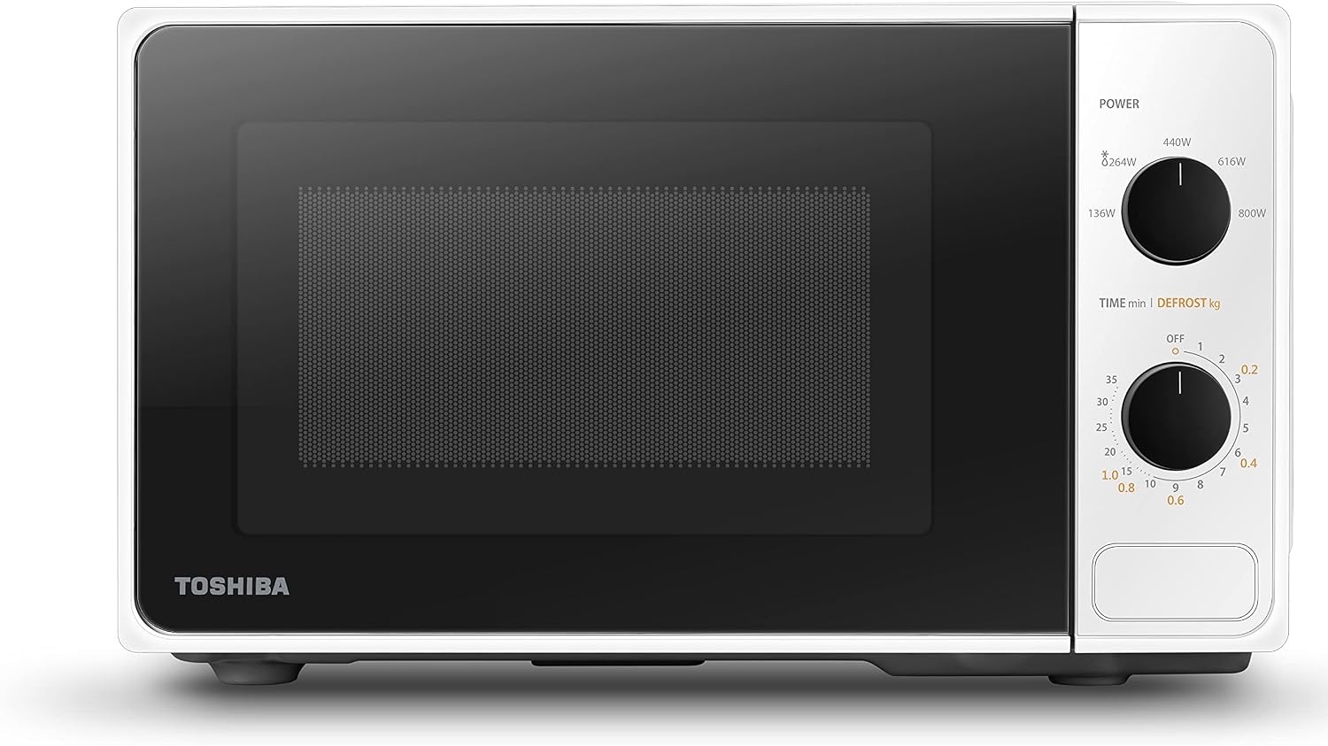 Compacte Magnetron Wit 20L 800W - 5 Vermogensstanden & Ontdooifunctie (34% Korting)