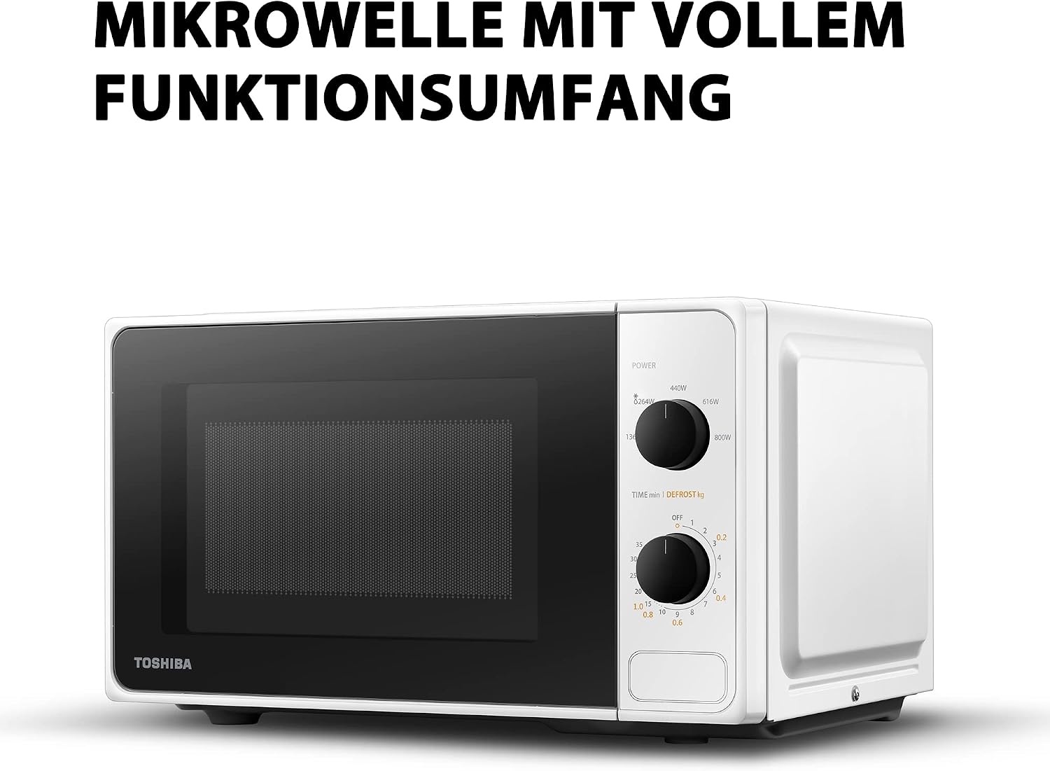 Compacte Magnetron Wit 20L 800W - 5 Vermogensstanden & Ontdooifunctie (34% Korting)
