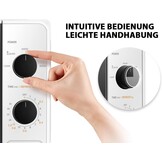 Compacte Magnetron Wit 20L 800W - 5 Vermogensstanden & Ontdooifunctie (34% Korting)