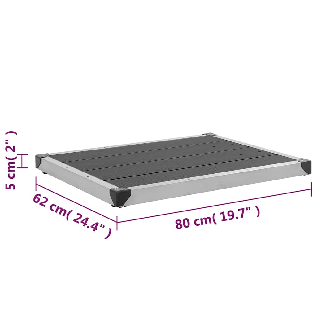 Lage Douchebak RVS & HKC Grijs - 80x62 cm | 34% Korting