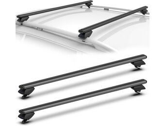 COWVIE Dakdragers 135 cm Zwart - Universele Aluminium Allesdragers met 33% Korting