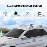 COWVIE Dakdragers 135 cm Zwart - Universele Aluminium Allesdragers met 33% Korting