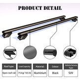 COWVIE Dakdragers 135 cm Zwart - Universele Aluminium Allesdragers met 33% Korting