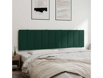 Hoofdbordkussen "Hanko" 180 cm Fluweel Donkergroen - 34% Korting
