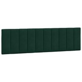 Hoofdbordkussen "Hanko" 180 cm Fluweel Donkergroen - 34% Korting