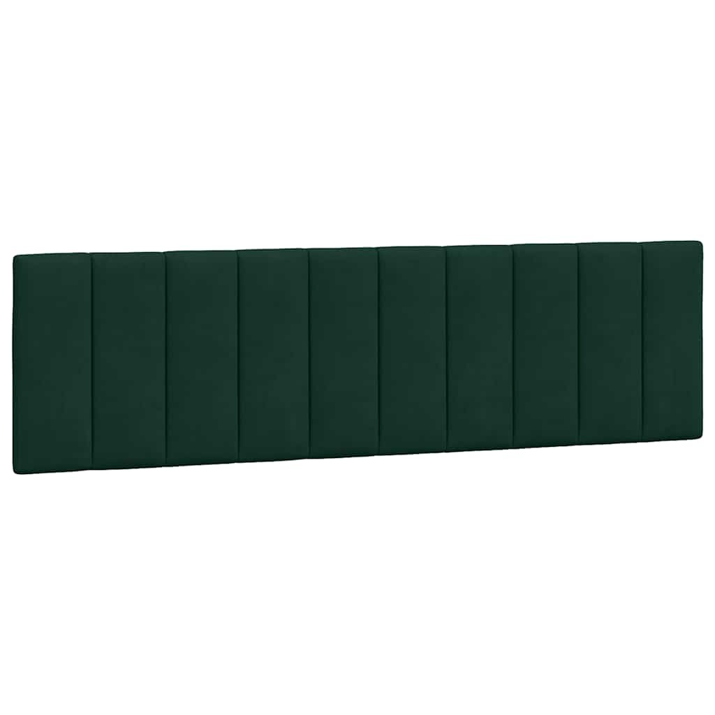 Hoofdbordkussen "Hanko" 180 cm Fluweel Donkergroen - 34% Korting