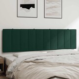 Hoofdbordkussen "Hanko" 180 cm Fluweel Donkergroen - 34% Korting