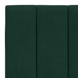Hoofdbordkussen "Hanko" 180 cm Fluweel Donkergroen - 34% Korting