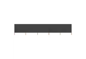 vidaXL Windscherm 5-delig 600x160 cm Antraciet - 40% Korting