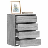 Ladekast 60x41x76 cm Grijs Sonoma Eikenhout - 34% Korting!