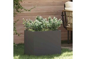 VidaXL Tuin Bloempot Zwart 50x32x40cm - 35% Korting