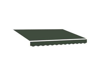 Donkergroen Polyester Vervangingsdoek Zonnescherm 4.5x3.5m - 34% Korting