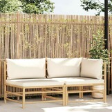 Loungeset Bamboe Crèmewit - 59% Korting