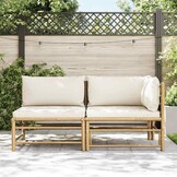 Loungeset Bamboe Crèmewit - 59% Korting