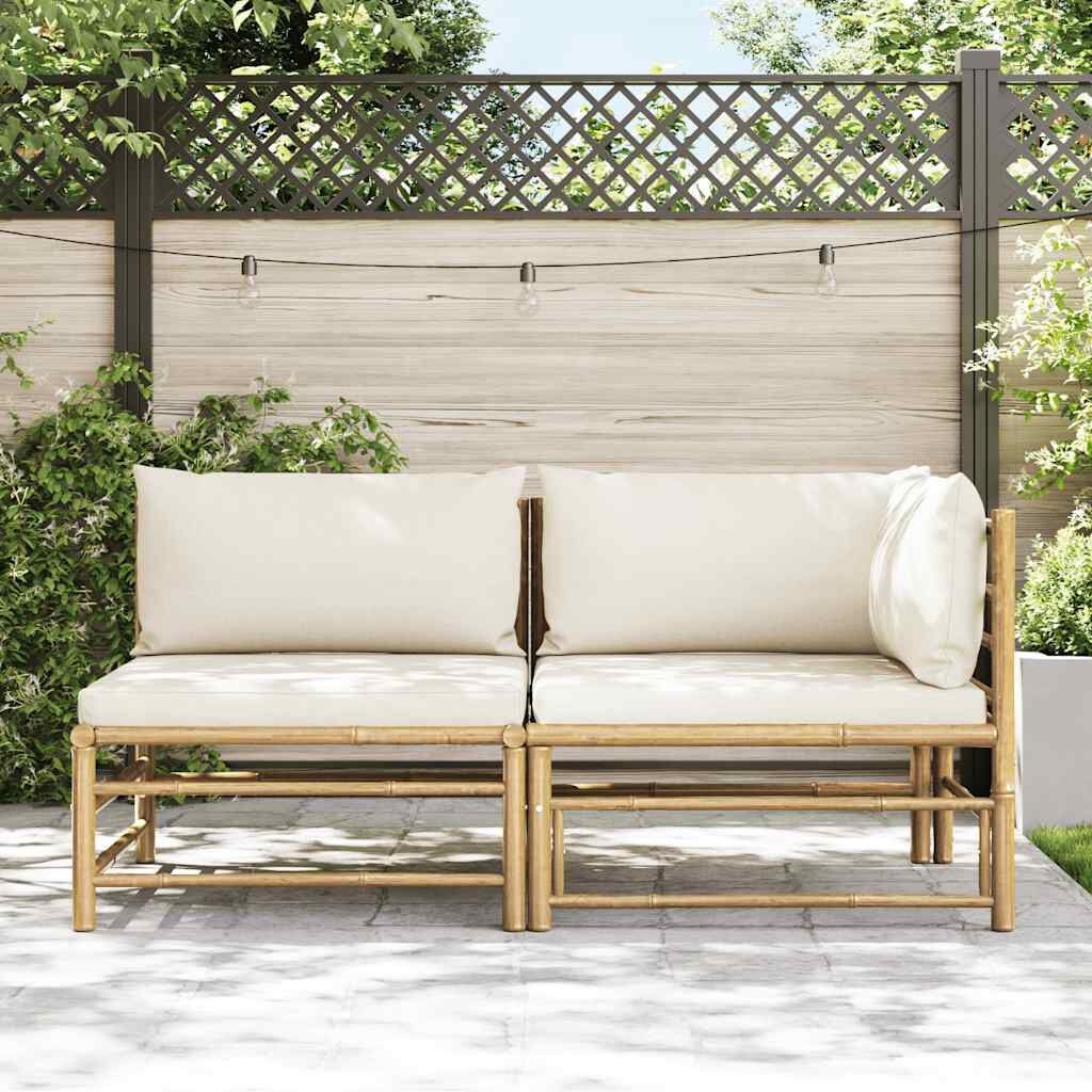 Loungeset Bamboe Crèmewit - 59% Korting