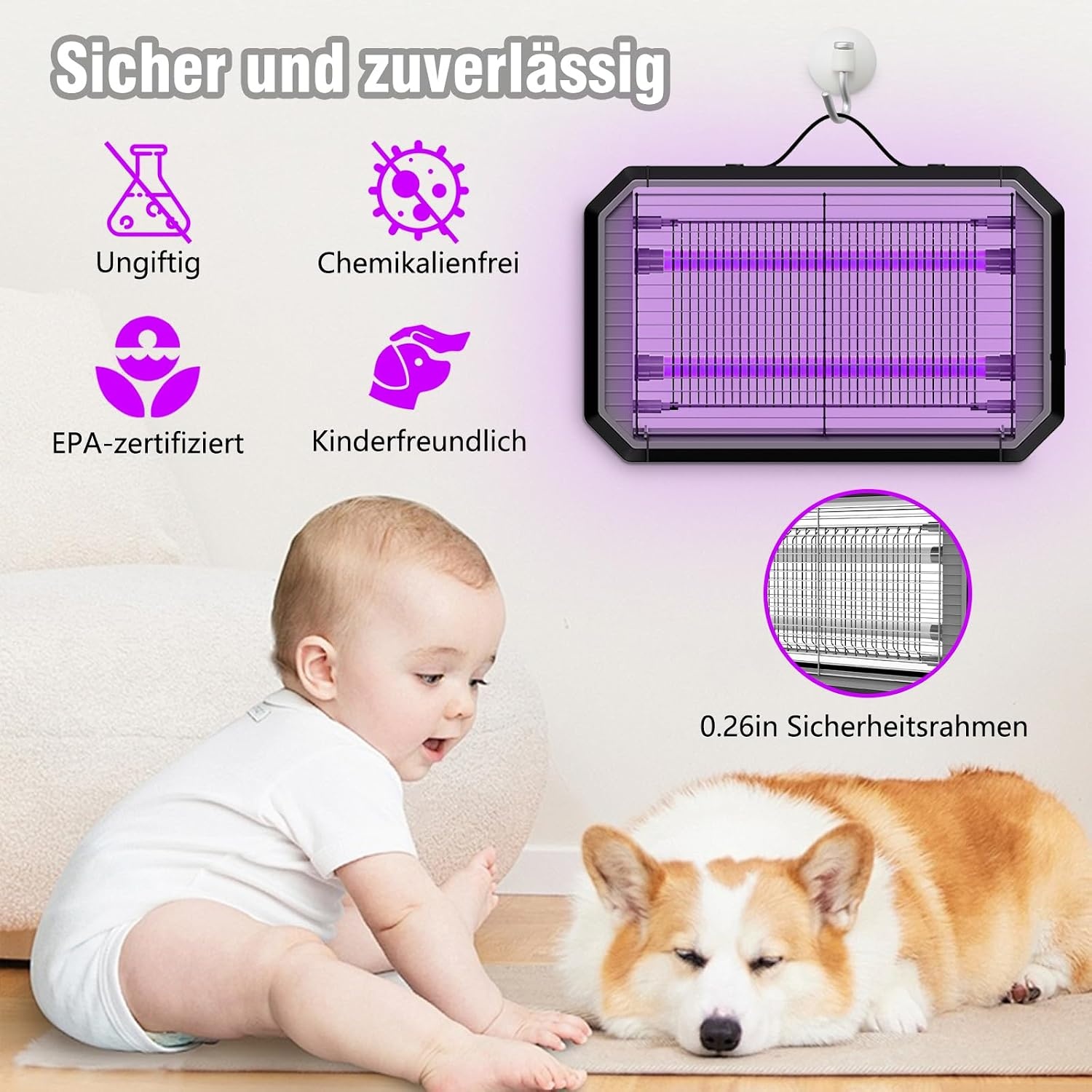 Elektrische Insectenverdelger 3800V - Muggenlamp met 37% Korting