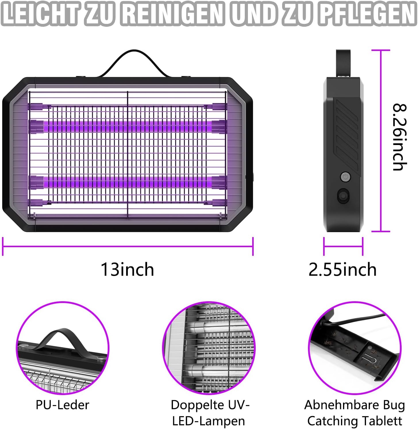 Elektrische Insectenverdelger 3800V - Muggenlamp met 37% Korting