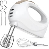 Elektrische Handmixer met 5 Snelheden en RVS Accessoires - 37% Korting