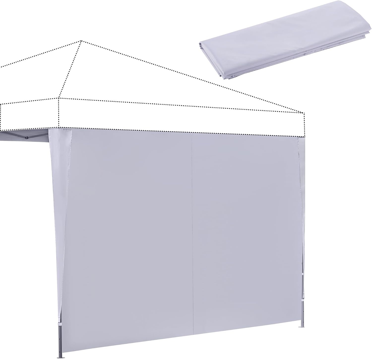 Tent Zijwand Paneel 3048x1930mm Waterdicht & UV-Bestendig (37% Korting)