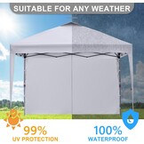 Tent Zijwand Paneel 3048x1930mm Waterdicht & UV-Bestendig (37% Korting)