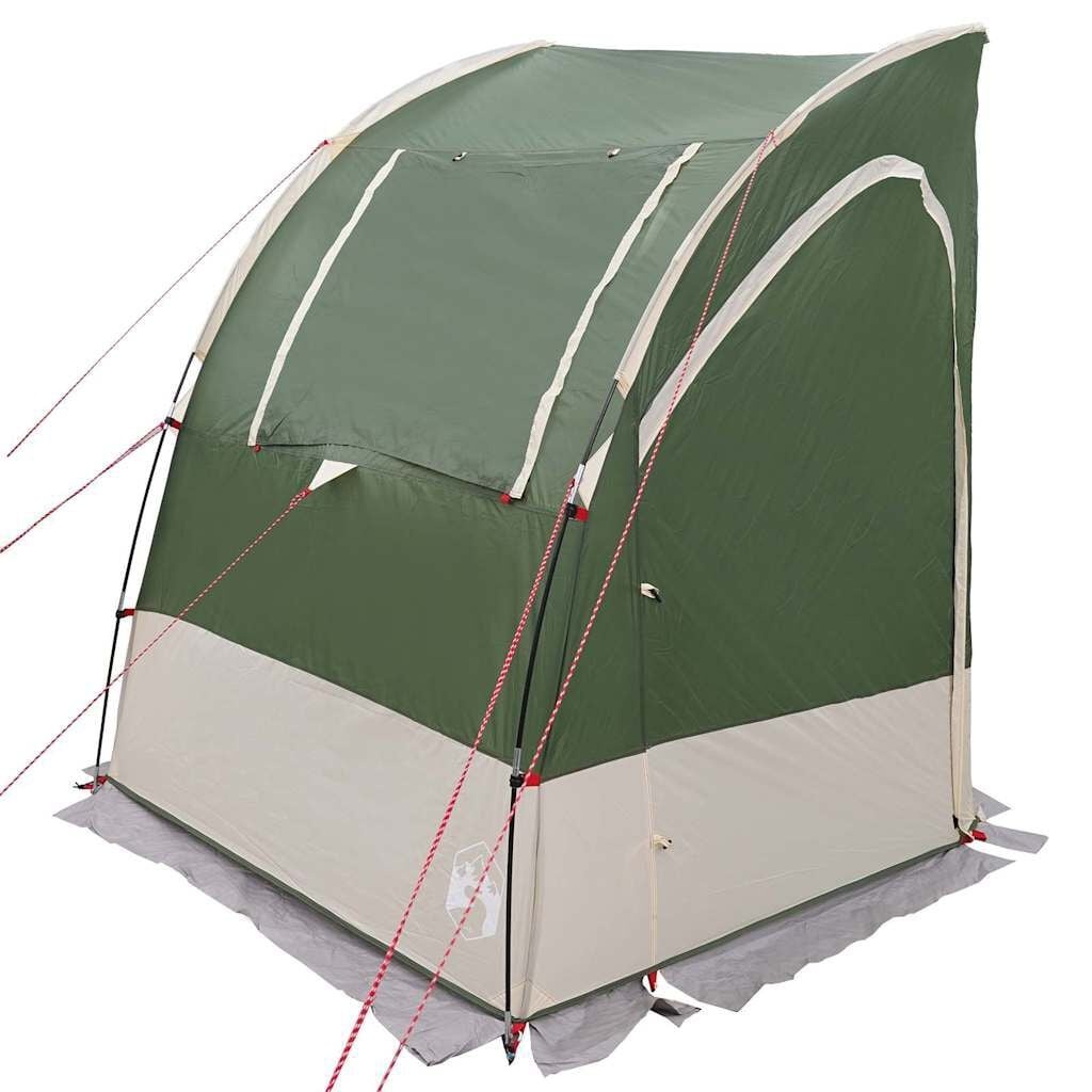 vidaXL Tent Groen/Zwart Polyester - 58% Korting!