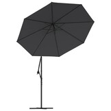 Parasoldoek Vervanging Zwart 350 cm - 33% Korting!
