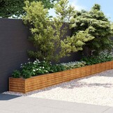 Verhoogde Plantenbak Cortenstaal 770x50x36 cm - 54% Korting