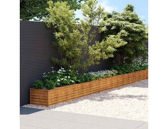 Verhoogde Plantenbak Cortenstaal 770x50x36 cm - 54% Korting