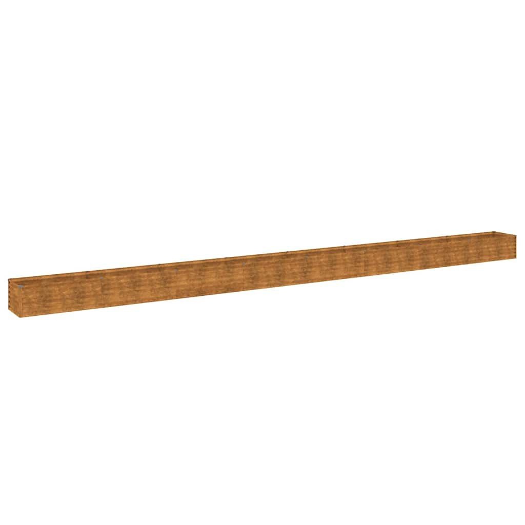Verhoogde Plantenbak Cortenstaal 770x50x36 cm - 54% Korting